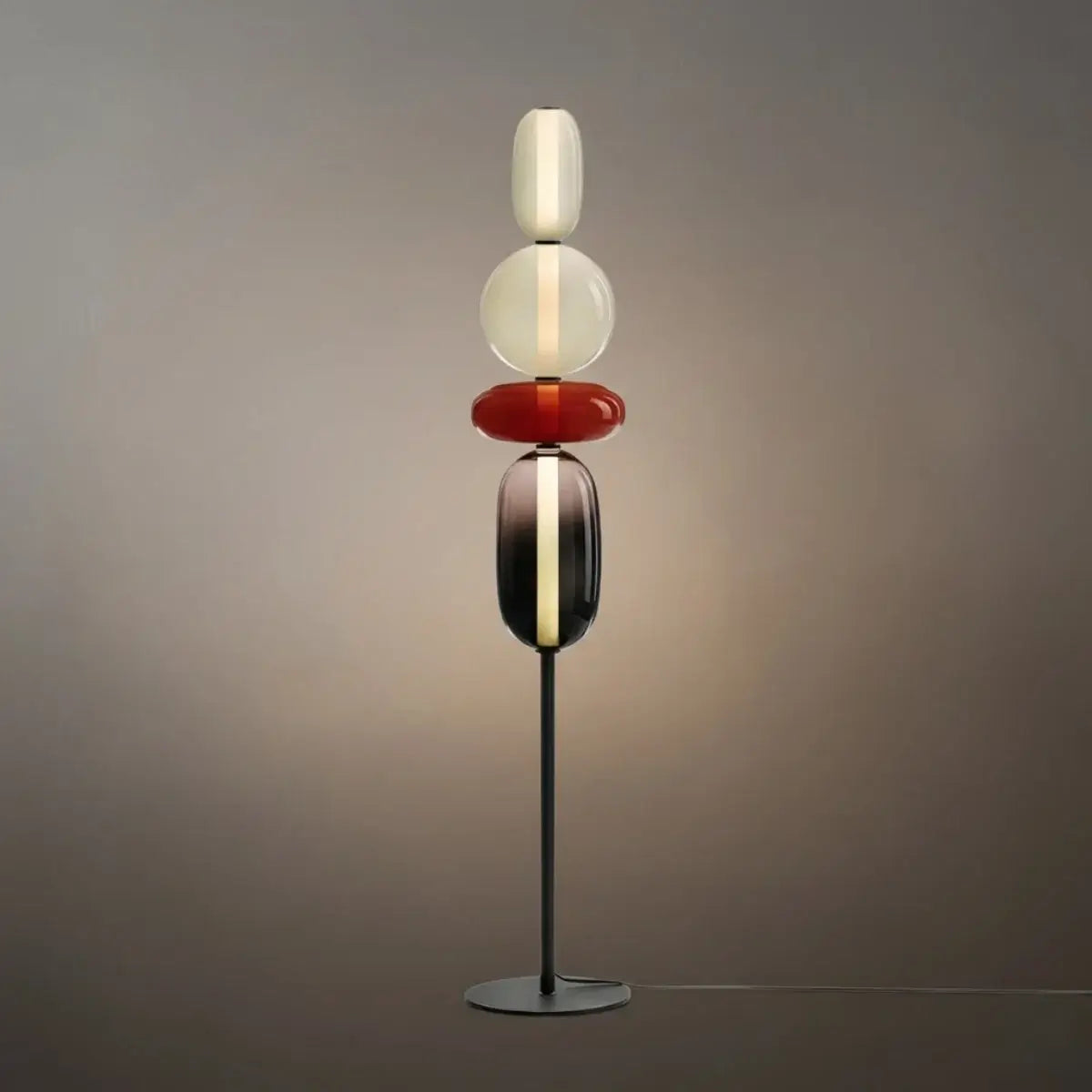 Prisma Modern Floor Lamp – Hand-Blown Crystal Interactive Design